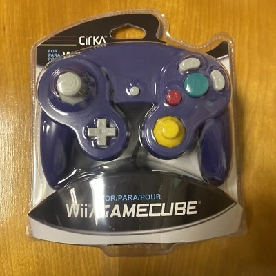 Nintendo Wii/ GameCube Wired Controller (Purple) - CirKa New - Image 1 of 2