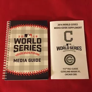 2016 MLB World Series media guide + supplement / Cubs-Indians / 1908 / Zobrist - Picture 1 of 1