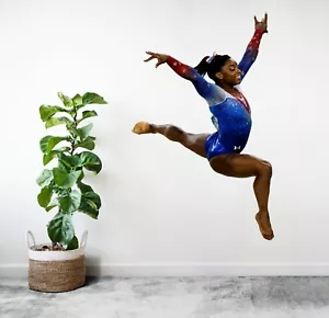 Simone Biles Olympic Home Wall Decal, Peel & Stick, Removable Reusable - Picture 1 of 4