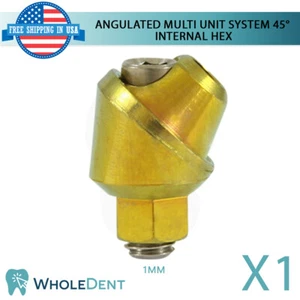 Angulated Abutment Multi Unit System 45° Titanium Dental Implant Int Hex - Picture 1 of 4