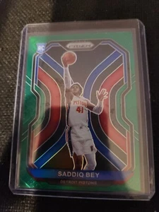 Saddiq Bey 2020-21 Panini Prizm #284 RC Green Prizm - Picture 1 of 2