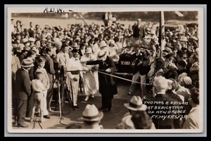 Puente dedicado Thomas a Edison Fort Myers FL CALOOSAHATCHEE RIVER 1931 RP - Imagen 1 de 2