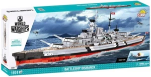 World of Warships Cobi 3081 Battleship Bismarck 1974 Mattoni Per Costruzioni - Imagen 1 de 2