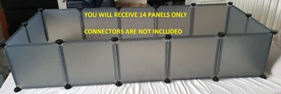 C&C CC Cage Run Guinea Pig Rabbit 3 x 4 o 2 x 5 | 14x paneles sin conectores Foto 1 de 3