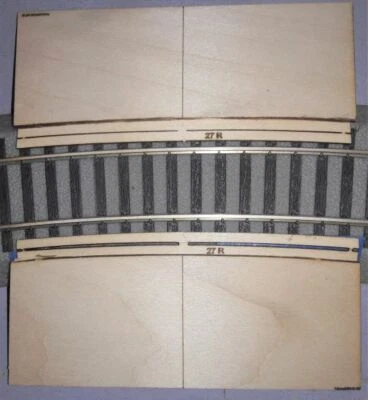 S Scale RAMPS for Grade Crossing on Lionel(AF) 27R 2-rail Curved Fastrack system - Image 1 of 4