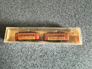 NOS MODEL POWER #7505 BRILL TROLLEY W DUMMY N SCALE THIRD AVENUE RAILWAY #1651 - Picture 1 of 16
