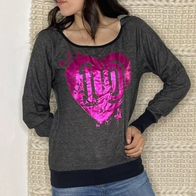 Self esteem Charcoal Gray Scoop Neck Lightweight Hoodie Size S - Image 1 of 4