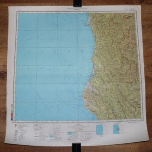 Authentic Soviet TOP SECRET Military Map Eureka, Arcata, Cutten California USA - Picture 1 of 1
