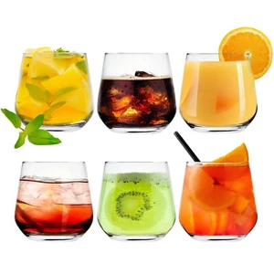 KONZEPT Gläser Set 6 oder 12 teilig 310ml  ideal für Saft, Wasser, Whisky, Gin, - Bild 1 von 23