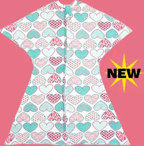SLEEPING BABY Zipadee-Zip Sleeping Sack Cotton 3M-6M Extra Small Hearts NEW - Picture 1 of 15
