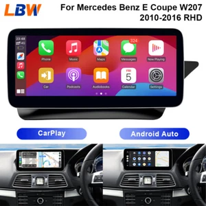 10.25'' Linux Screen Wireless Carplay For Mercedes Benz E Coupe W207 2010-16 RHD - Imagen 1 de 12