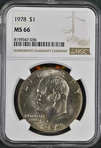 Dólar Eisenhower 1978 $1 NGC MS66 8159347-036 - Imagen 1 de 2