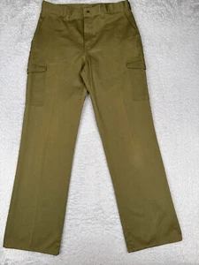 VINTAGE Boy Scouts Pants Men 34 Green 1987 Official Uniform Twill Cotton 34x33 - Picture 1 of 17