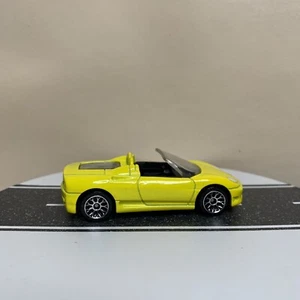 2005 Matchbox #16 Ferrari 360 Spider Convertible Roadster Yellow w/Lace Spoke NM - Picture 1 of 12