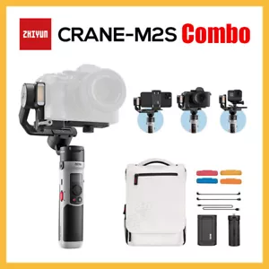 ZHIYUN CRANE M2S Combo Kit 3-Axis Gimbal Stabilizer for Action Camera Smartphone - Picture 1 of 6