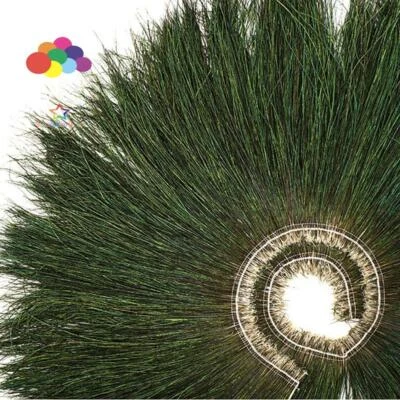 6 Color 10 Meter Beautiful Natural Peacock Feather Trims Width 10-15CM For  DIY  - Image 1 of 4