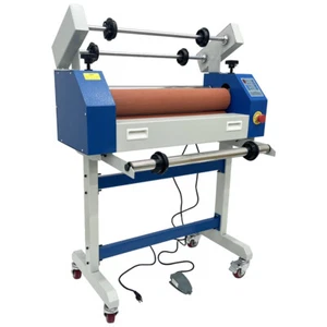 25 Zoll halbautomatisch/manuell Kaltlaminiermaschine Großformat selbstentfernende Folie 110 V - Bild 1 von 22