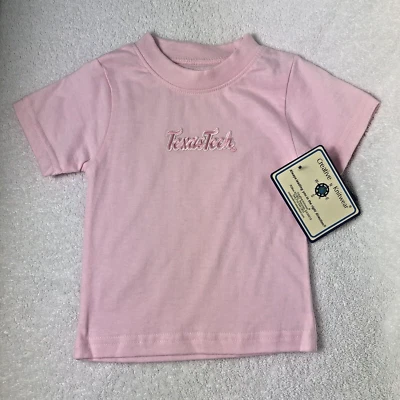 Texas Tech Baby Girl T Shirt Pink Short Sleeve Tee Size 6 - 9 Months NWT - Image 1 of 4
