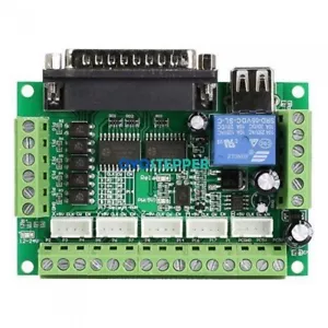 5 Axis CNC Breakout Board Interface Mach3 CNC Router 12-24V Fit 2 Phase Driver - Picture 1 of 4