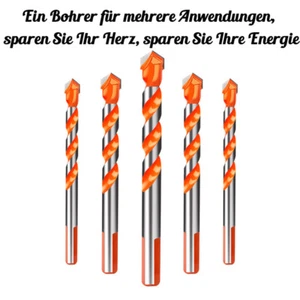 Alpen Profi Multicut HM-Mehrzweckbohrer Ø6 mm-12 mm - Mauerwerk,Fliesen,Ziegel - Picture 1 of 4