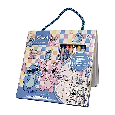 Disney Stitch Activity Set 40 Colouring Sheets 6 Crayons 1 Sticker Sheet - Image 1 of 4