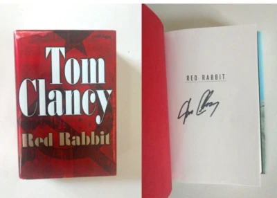 Jack Ryan: RED RABBIT by Tom Clancy (2002, Hardcover) **SIGNED** 1st/1st Foto 1 de 4