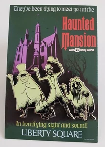 WDI HAUNTED MANSION glow in dark HITCHHIKING GHOSTS LIBERTY SQ POSTER LE 300 IN - Picture 1 of 6