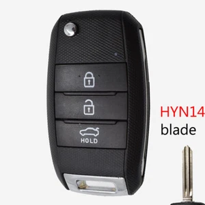 3 Button Remote Car Key Shell Fob Case For KIA Ceed Optima Sportage Sorento Rio - Imagen 1 de 9