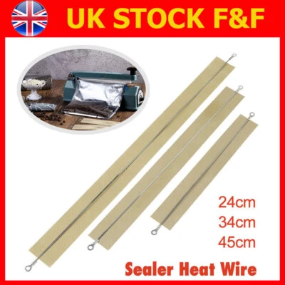 Useful Impulse Sealer Heat Wire Element Strip Sealing Machine 200/300/400mm UK - Image 1 of 4