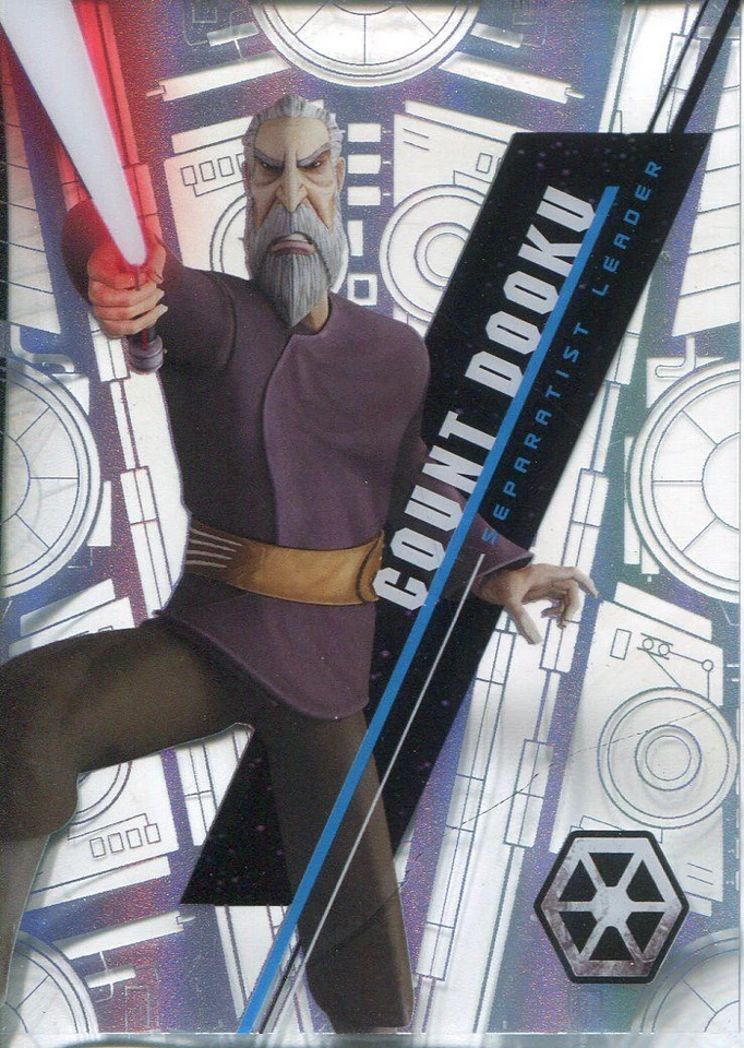 Star Wars 2016 High Tek Pattern 2 Form 1 Base Card SW-49 Count Dooku - Image 1 of 1