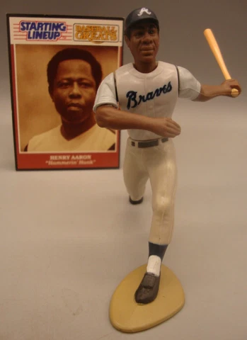 1989 LOOSE SLU STARTING LINEUP FIGURE HANK AARON ATLANTA BRAVES Cover