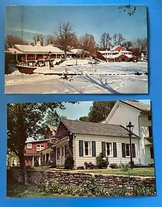 Lote de POSTALES Verdes LAHASKA PENNSYLVANIA PA WINTER AT PEDDLER'S VILLAGE - Imagen 1 de 2