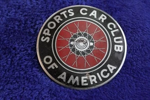 Vintage Metal Sports Carr Club of America Grille badge Bumper Topper Accessory - Picture 1 of 7