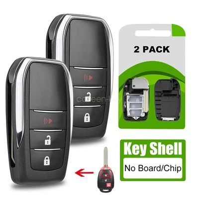 2 Actualizaciones para Toyota Tundra RAV4 Prius 3 Botones Llavero Abatible Estuche Carcasa HYQ12BEL Foto 1 de 4