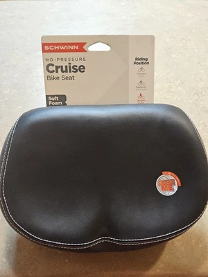 Новый Schwinn Без Давления Круиз Мягкая Пена Вертикальное Очень Широкое Велосипедное Сиденье  - Изображение 1 из 4
