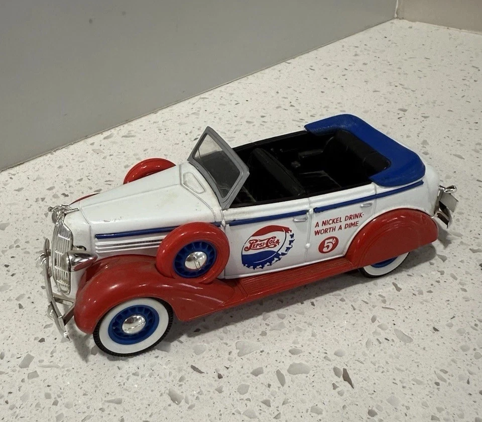 Liberty Classics Pepsi Cola 1936 Dodge Sedan Convertible Bank Die-Cast 1/24 - Image 1 of 4