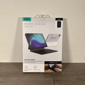 ESR Rebound Series Keyboard Case 360 iPad Pro 11 10.9 Air 2024 Black Magnetic - Picture 1 of 2