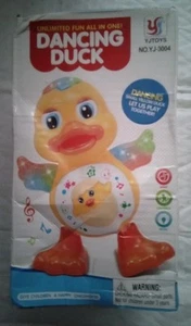 ElectricDancingDuckFunnyBlinkEyesFlashingLight ShakeTheBodyCuteMusicalCartoonani - Afbeelding 1 van 8
