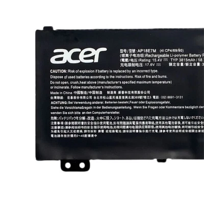 Batería Original AP18E7M para Acer Nitro 5 AN517-51 AN517-52 AN517-53 AN517-54 NUEVA Foto 1 de 4