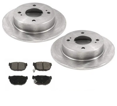 Rotores de freno de disco trasero y pastillas de freno para Nissan 240SX 1989-1998 Foto 1 de 4