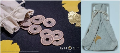 Ghost of Yotei Zeni Hajiki Coin Flick & Pouch Set Collector's Edition New - Image 1 of 3