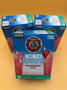 Nuevo Donut Shop Refrescadores Helados Fresa Açaí K-Cup Vainas Keurig3 Cajas De 20 - Imagen 1 de 3
