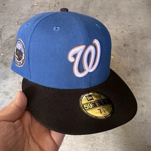 Sombrero ajustado cruzado exclusivo de los Nacionales de Washington 7 1/2 talla Wizards - Imagen 1 de 3