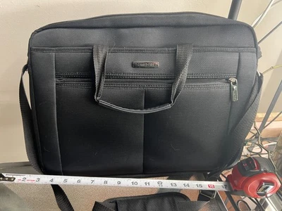 Samsonite Laptop Messenger Bag Black Business Travel Carry-On Shoulder Strap - Image 1 of 4