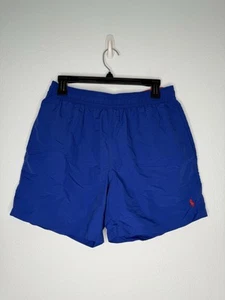 Polo Ralph Lauren Mens Swim Trunks Medium Bright Blue Board Short Nylon Lined - Picture 1 of 6