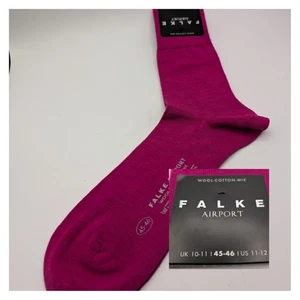Mens Socks Falke 14435 Airport 11-12/45-46 Merino Wool Cotton Carmine Germany - Picture 1 of 7