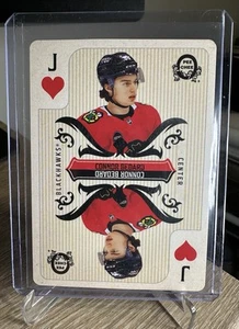 2024-25 UD O-Pee-Chee OPC Connor Bedard Jack of Hearts Playing Cards Blackhawks - Picture 1 of 2