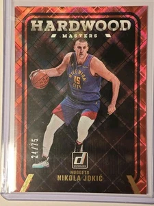 Nikola Jokic 2024-25 Donruss 24/75 Red Diamond Hardwood Masters Nuggets #3 SP - Picture 1 of 3