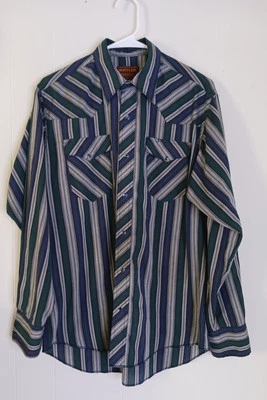 Rustler Para Hombres Manga Larga X Colas Largas Perla A Presión De Colección Vaquero Occidental XL Foto 1 de 4