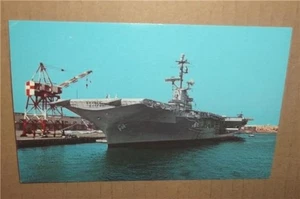 VINTAGE SAN DIEGO BAY CALIFORNIA US NAVY FLUGZEUGTRÄGER KRIEGSSCHIFF FOTO POSTKARTE - Bild 1 von 2